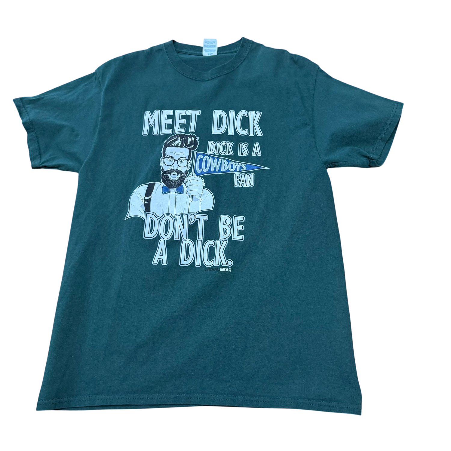 'Meet Dick' Cowboys Fan Graphic, Forest Green, Men's Large.