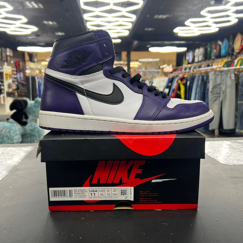 AJ1 High Court Purple White 11M PO