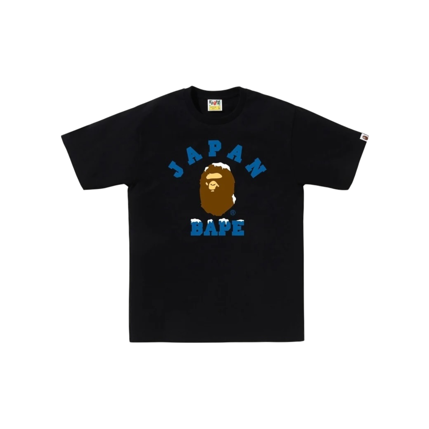 Bape Japan City Snow Ape Tee Black, Size: L
