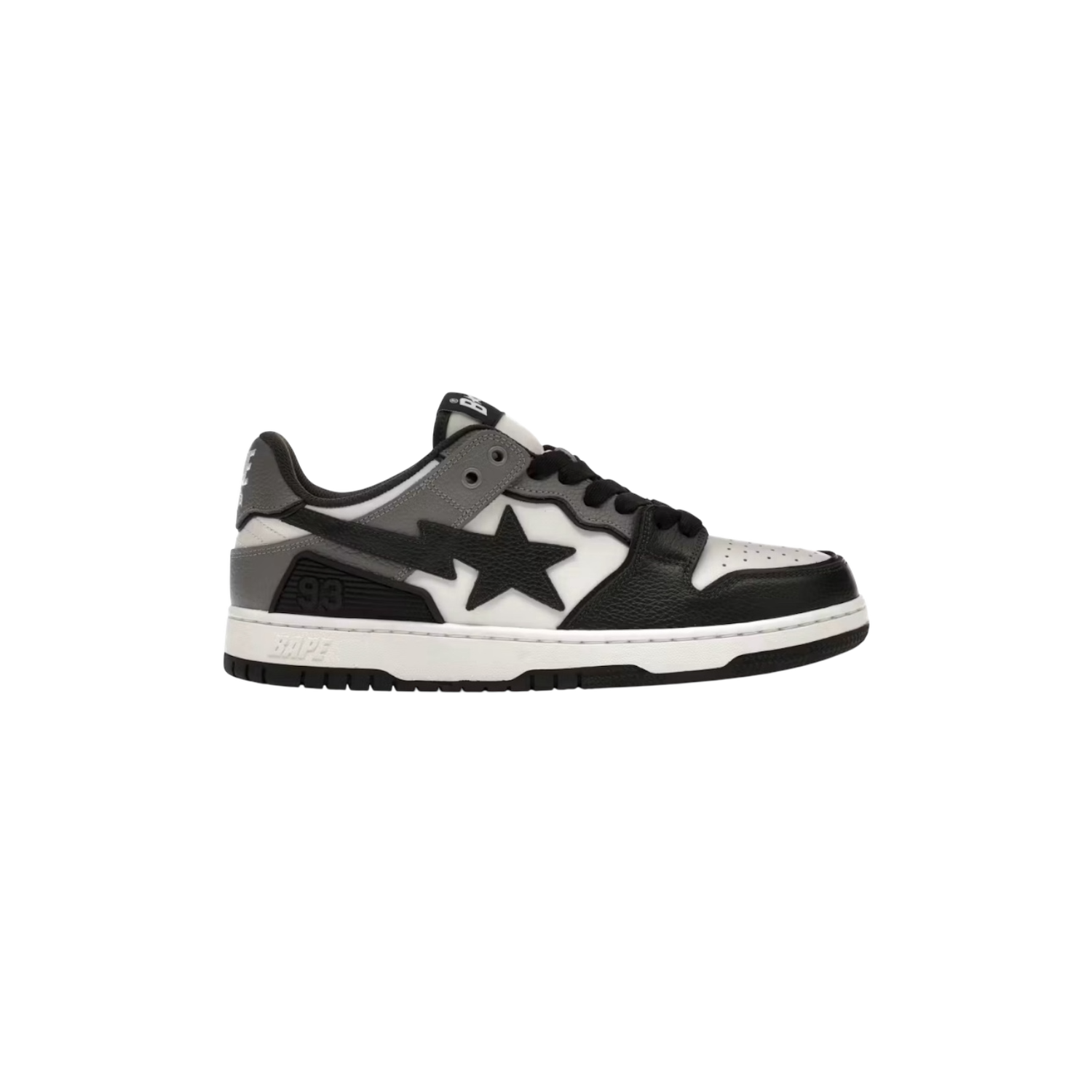 A Bathing Ape Sk8 Sta #5 White Black Grey, Size: 9.5M