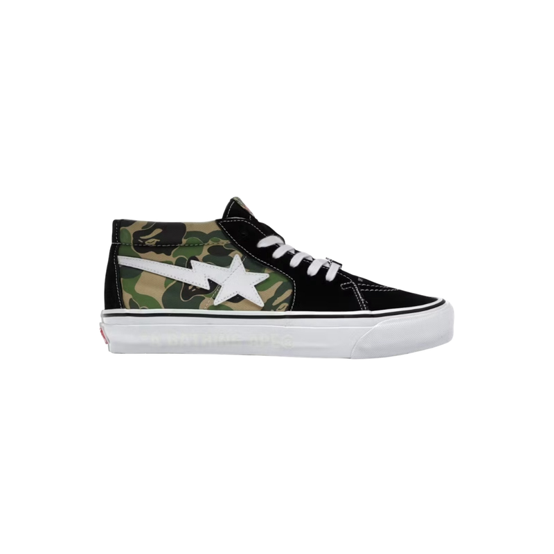 Vans LX Sk8 Mid Bape Camo Black Green