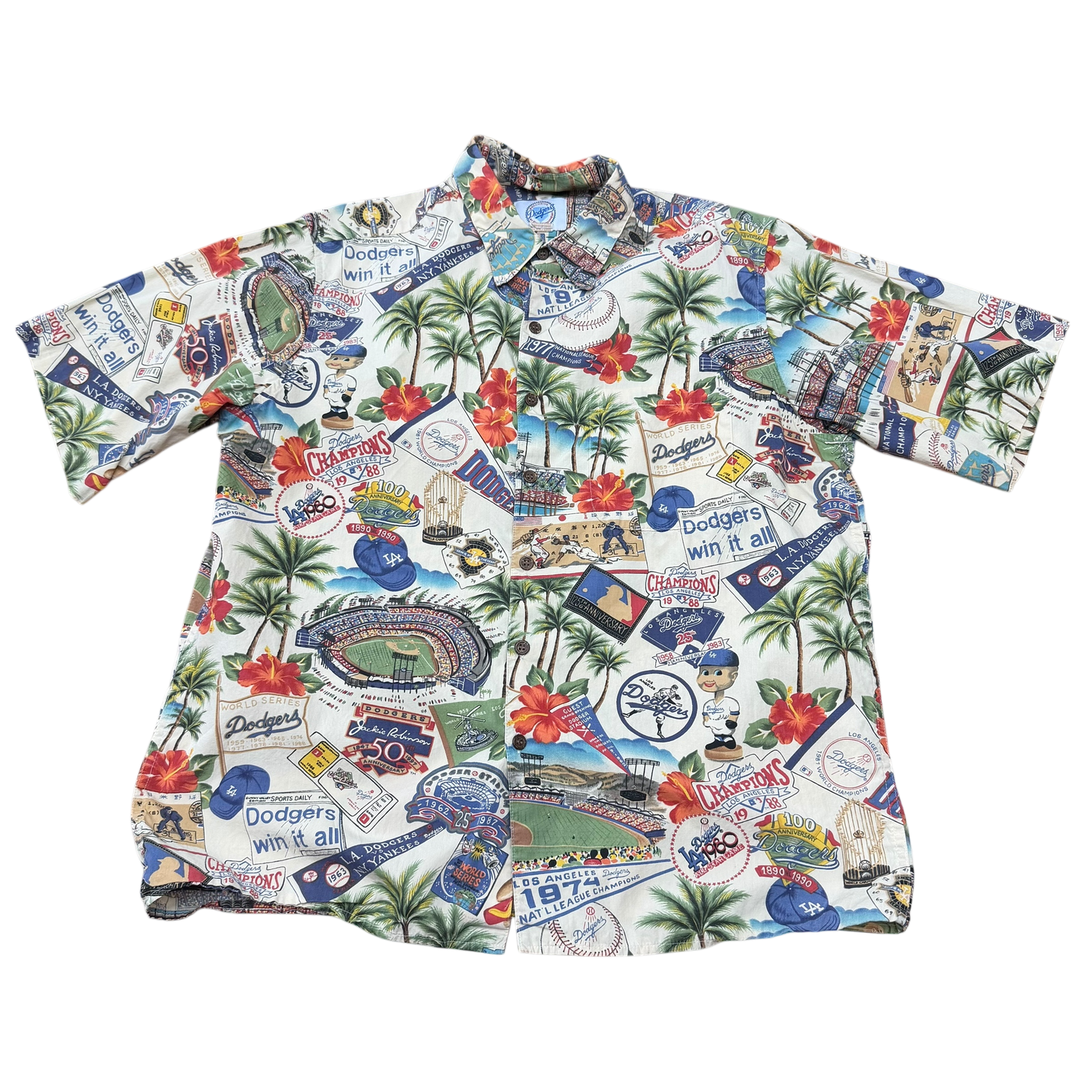 Reyn Spooner Los Angeles Dodgers 2022 Scenic MLB Hawaiian Shirt