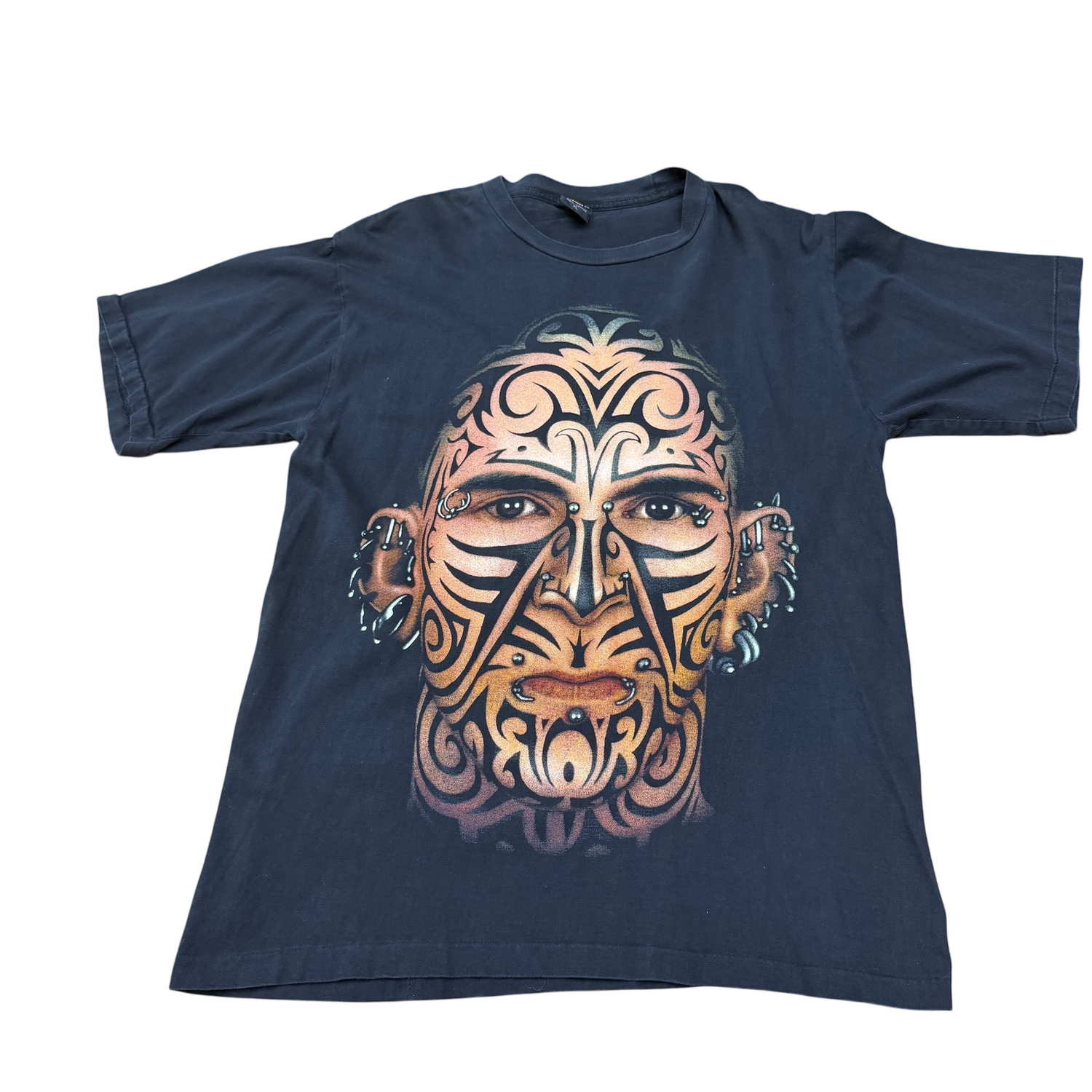 Pleasures "Love Is Not Enough" Māori Moko Tattoo Face T-Shirt