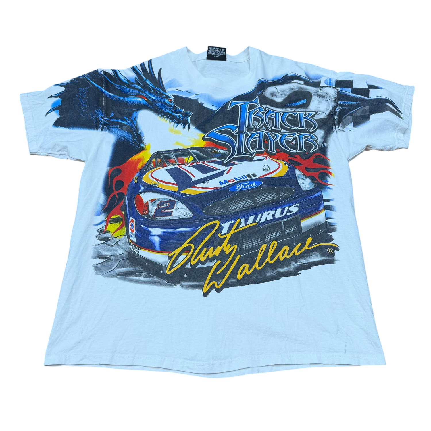 NASCAR Rusty Wallace Track Slayer Dragon All Over Print T-Shirt