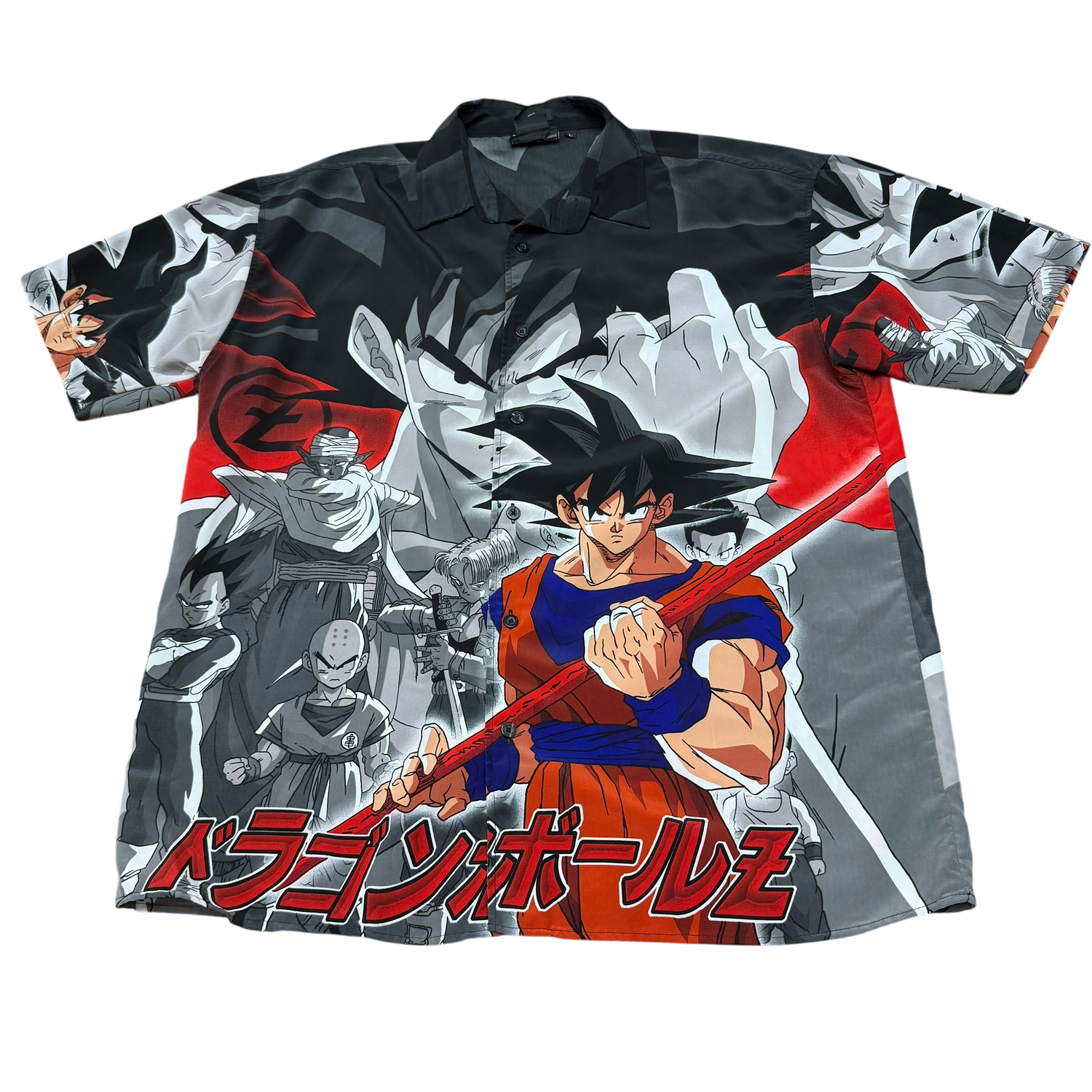 Dragon Ball Z Goku All Over Print Button Up Shirt