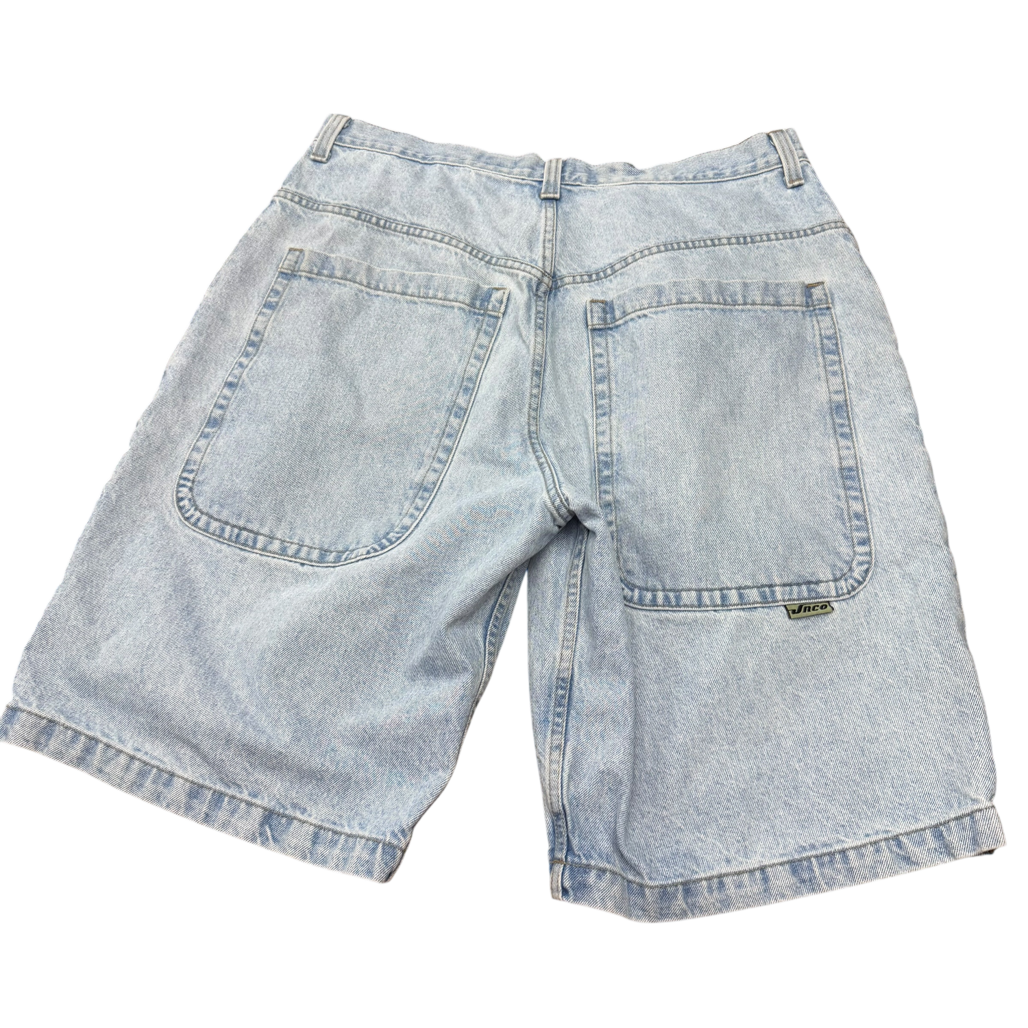 JNCO Stinger 2032 Embroidered Baggy Carpenter Denim Jorts
