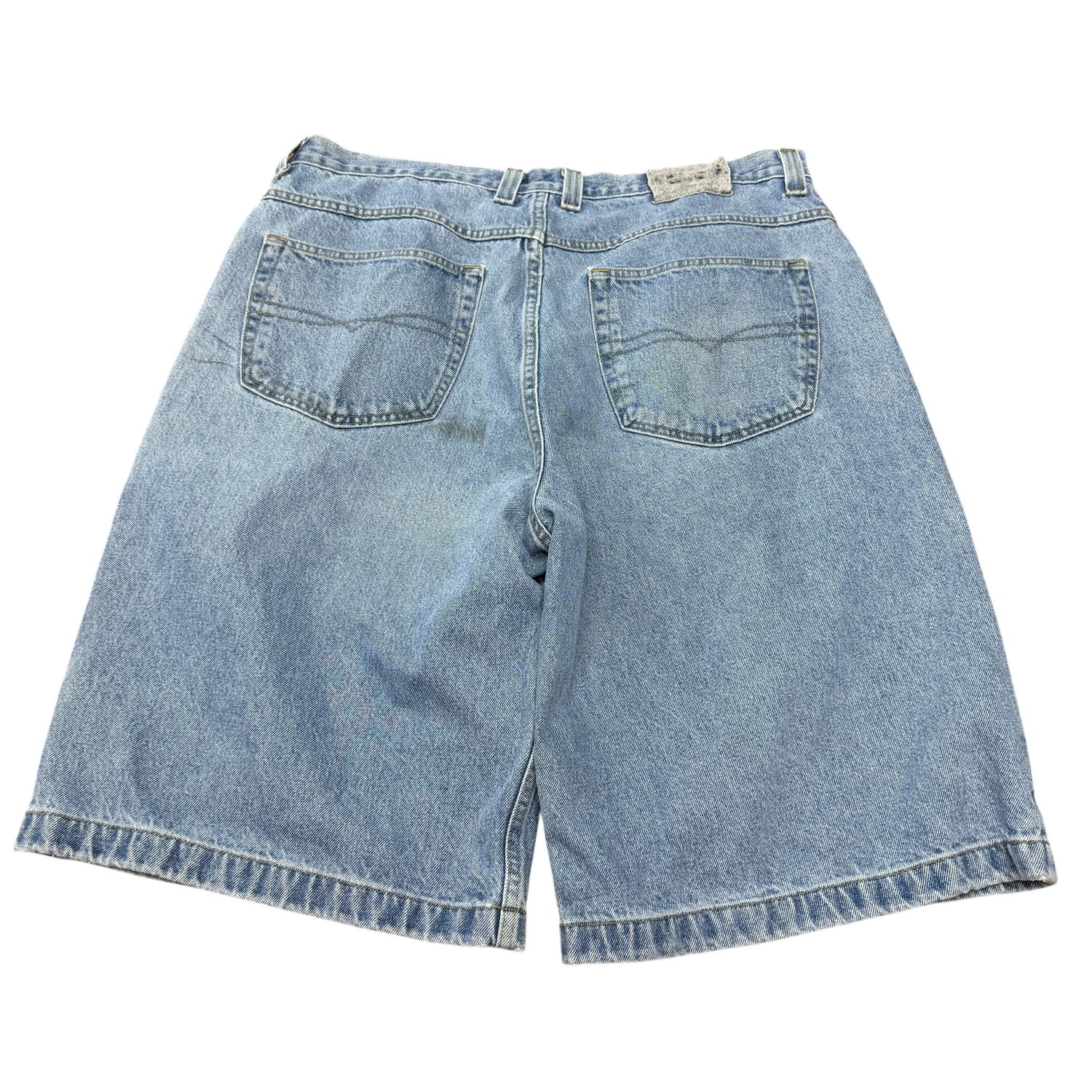 Encrypted Baggy Denim Jorts Streetwear Skate Shorts