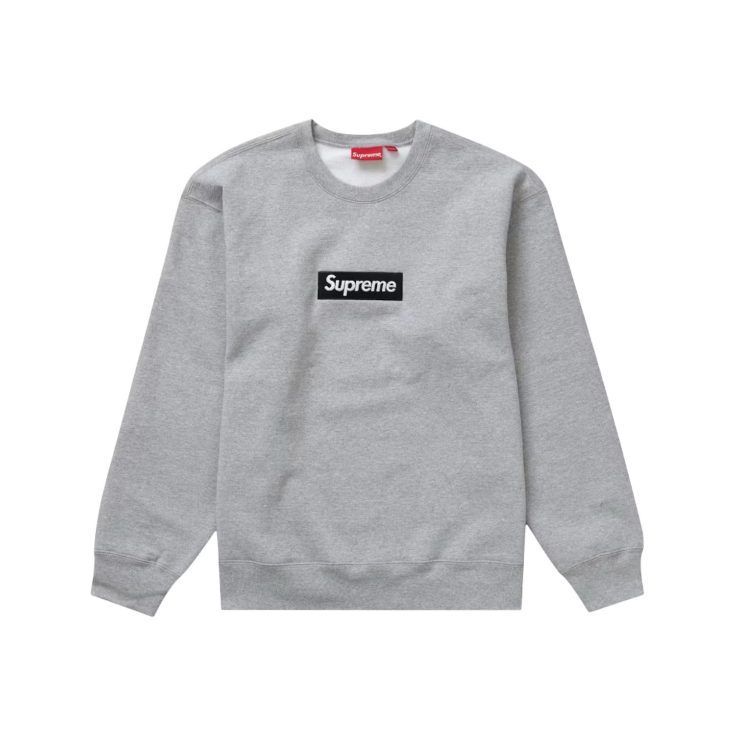 Supreme Box Logo Crew Heather Grey FW22, Size: M