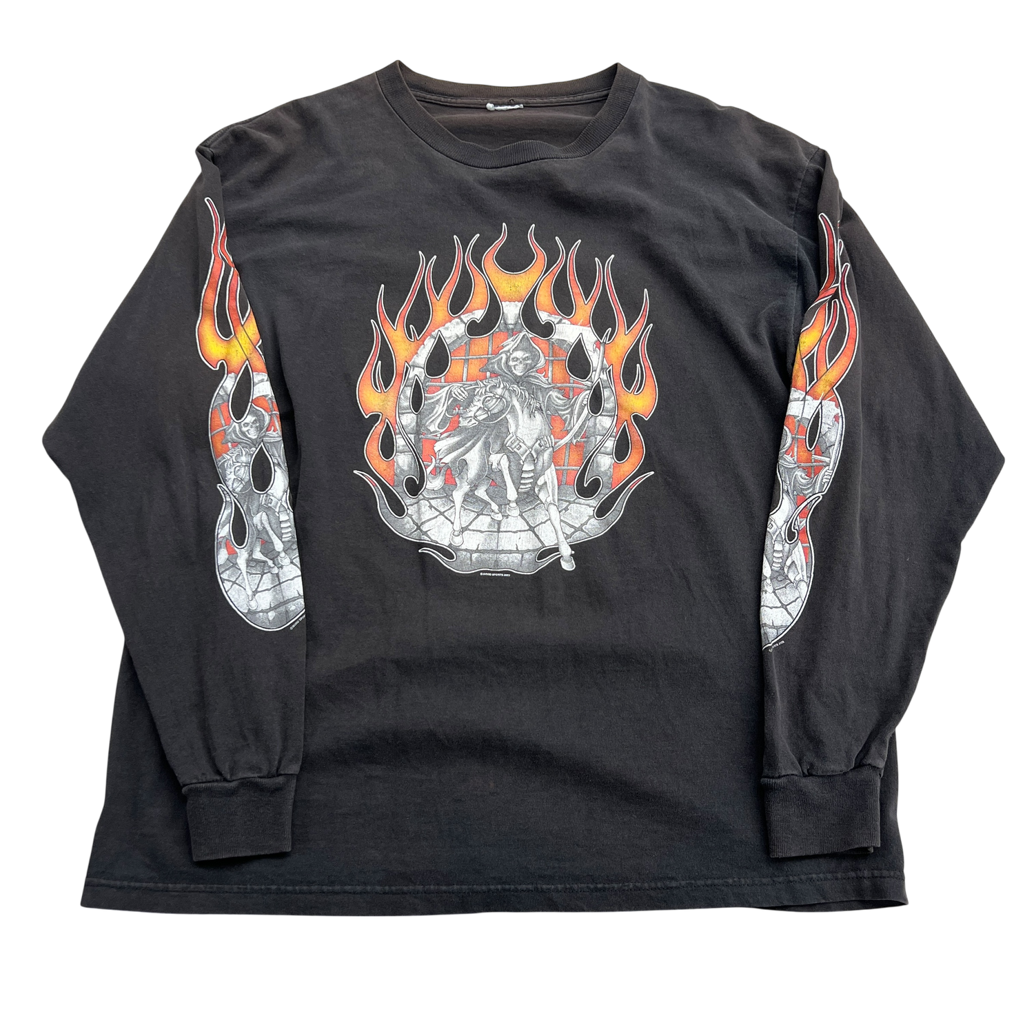 2003 Hollister July 4th Run Motorcycle Biker Long Sleeve, Size: L