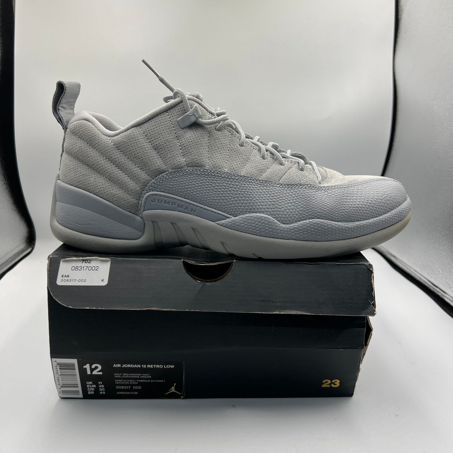 AJ12 Low Wolf Grey PO