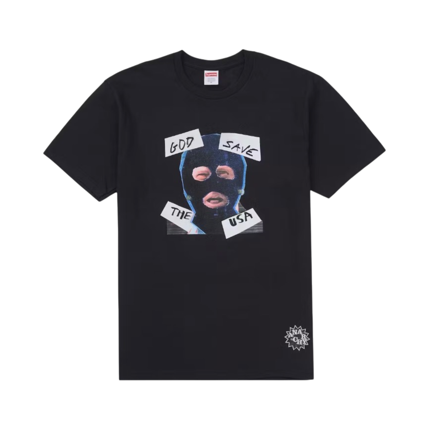 Supreme God Save Us Tee Black, Size: M