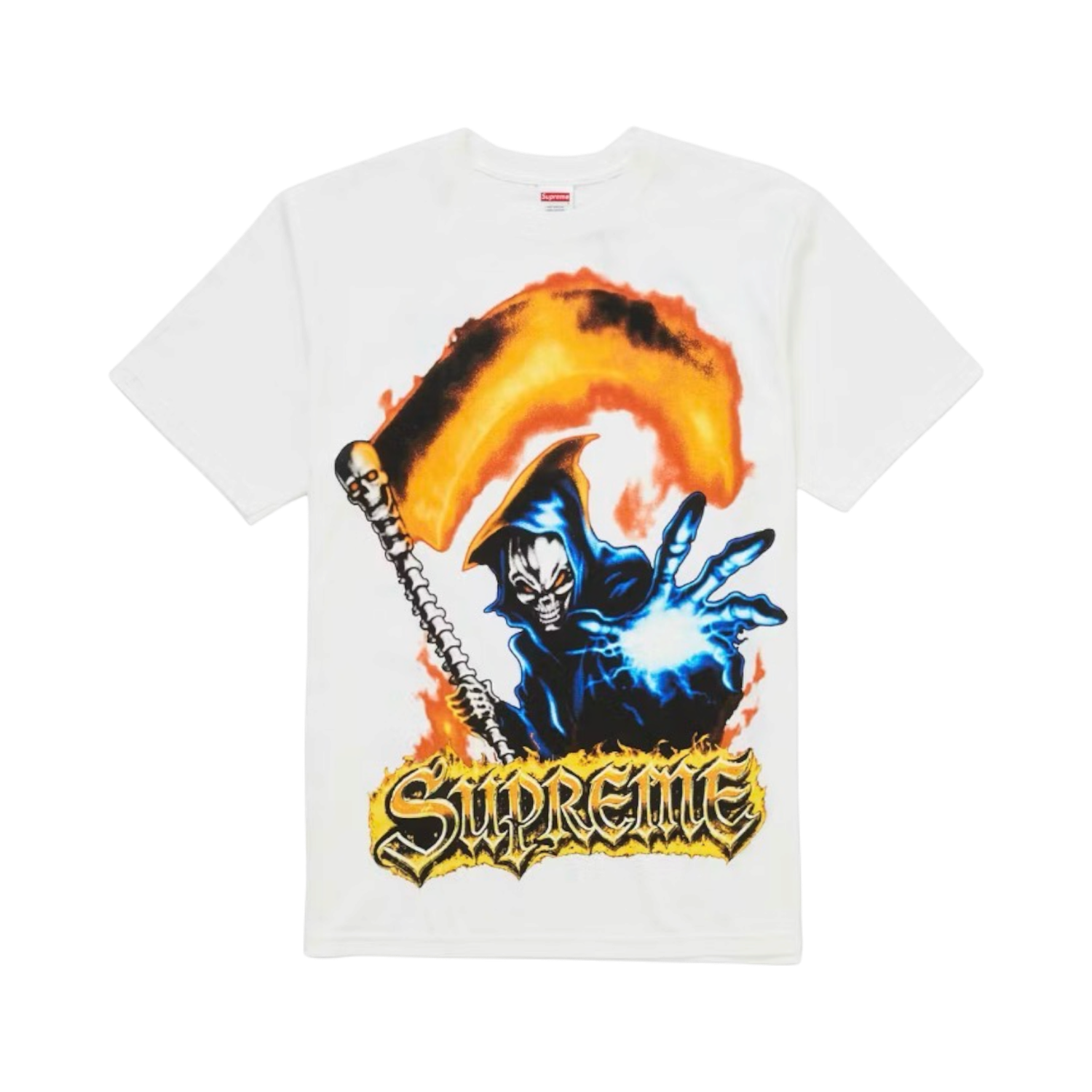 Supreme Grim Reaper Tee White, Size: M