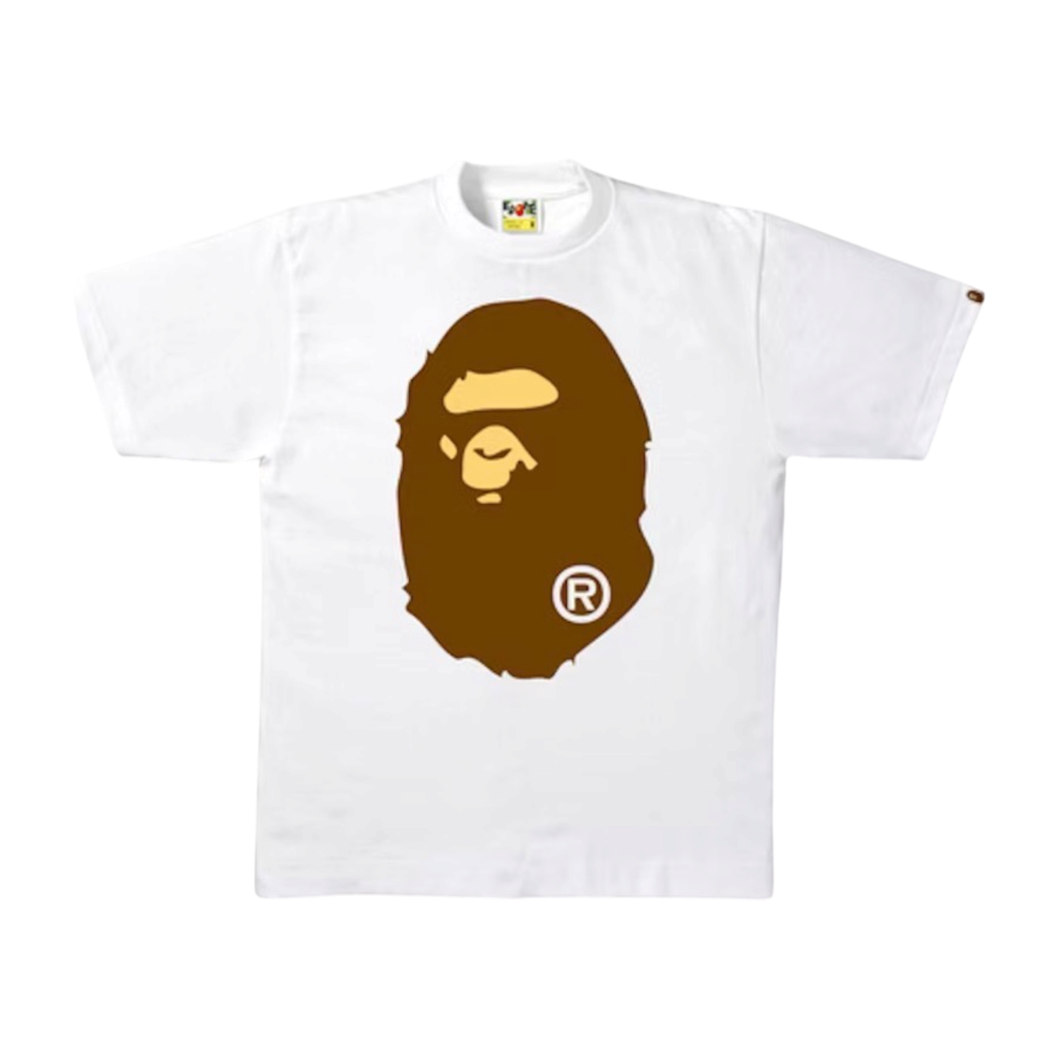 BAPE Big Head Ape Tee White, Size: M