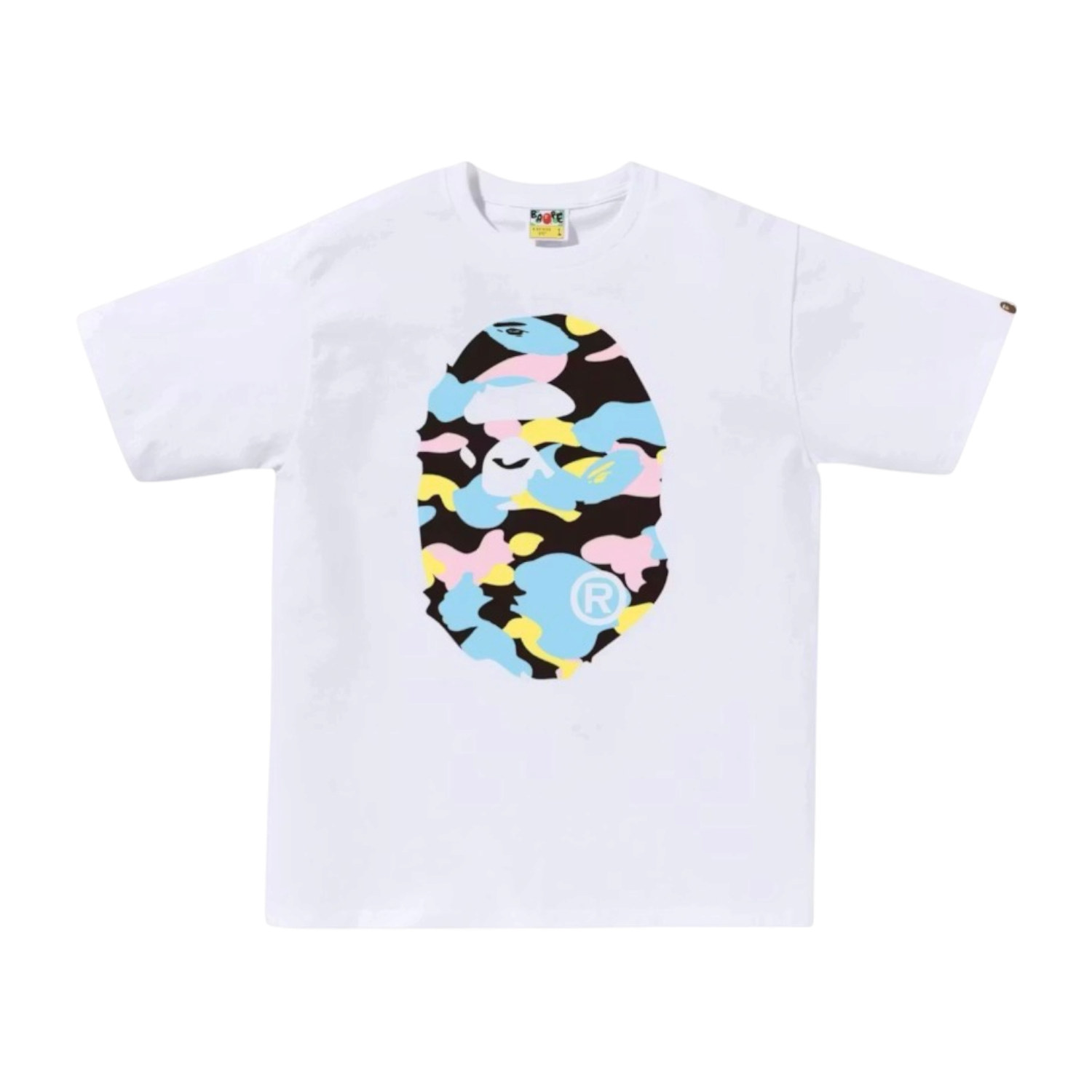 BAPE New Multi Camo Tee White, Size: XL