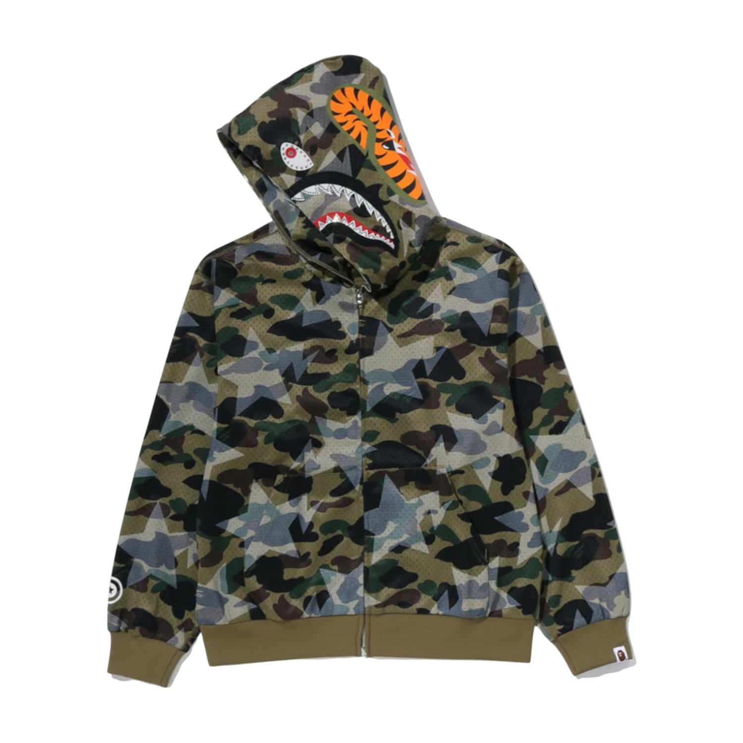 BAPE 1st Camo Mesh Sta Over Print Hoodie, Size: L