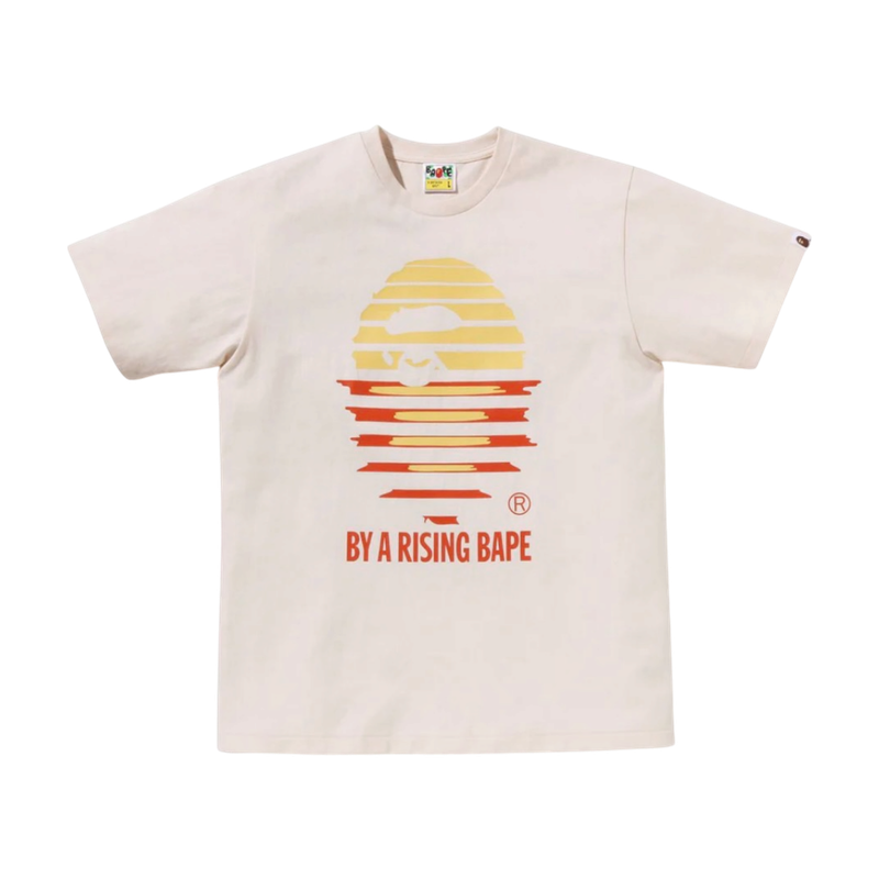 BAPE A Rising A Ape Tee Beige