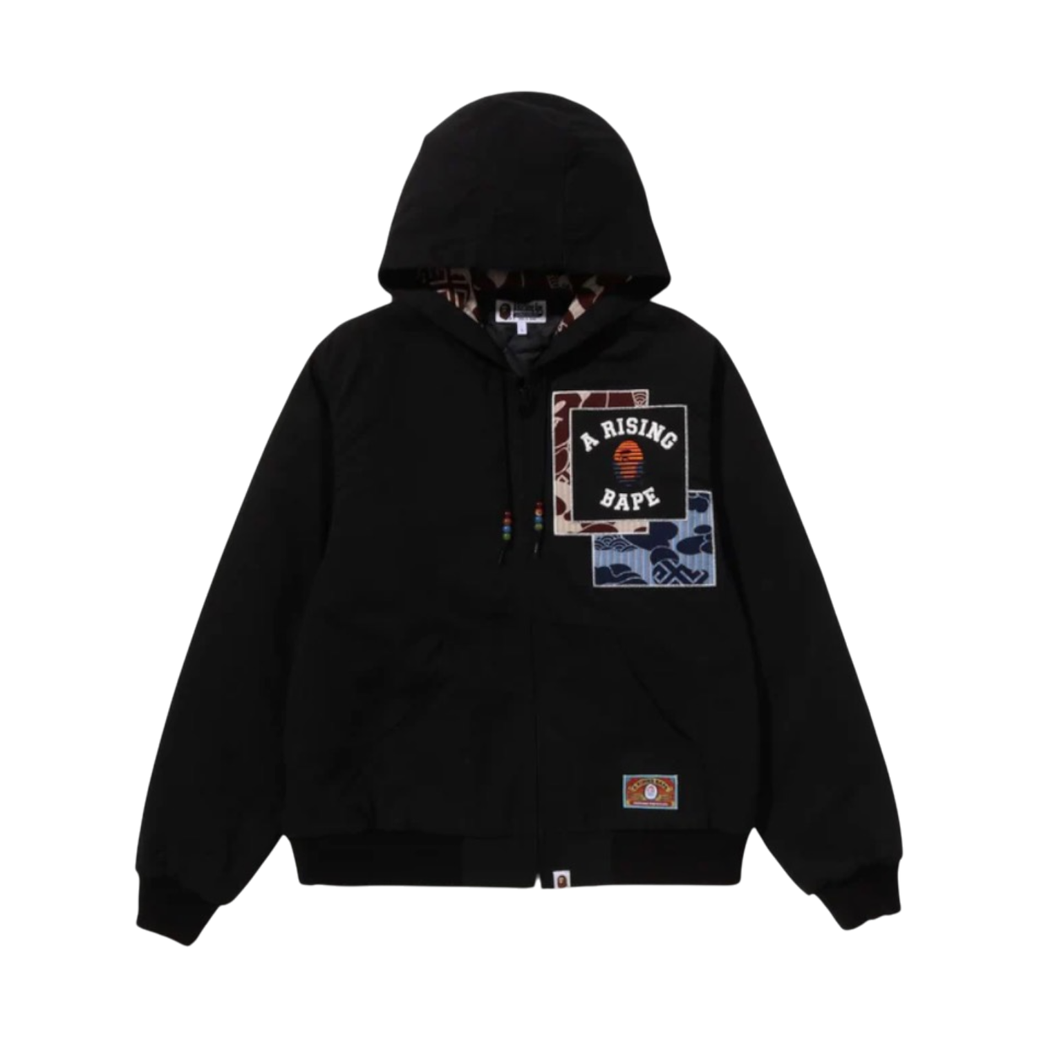 BAPE A Rising Bape Patchwork Jacket, Size: 2XL