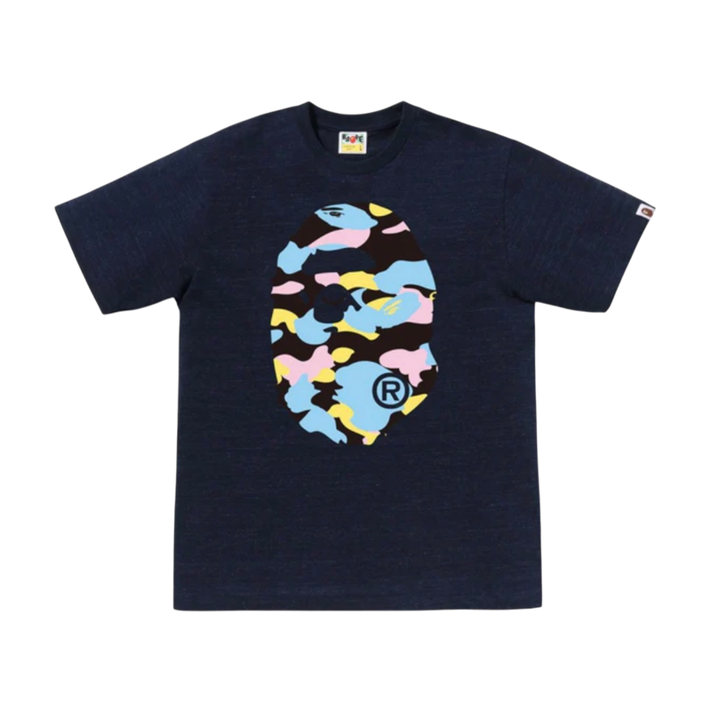 BAPE Multi Camo Big Ape Tee Indigo