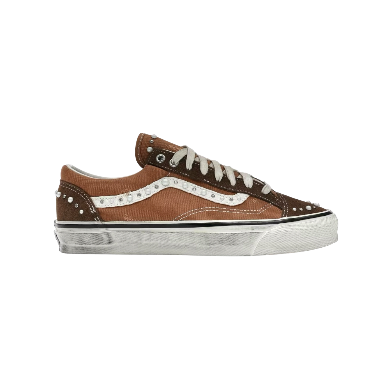 Vans Pearlized Old Skool Cocoa Brown, Size: 9M