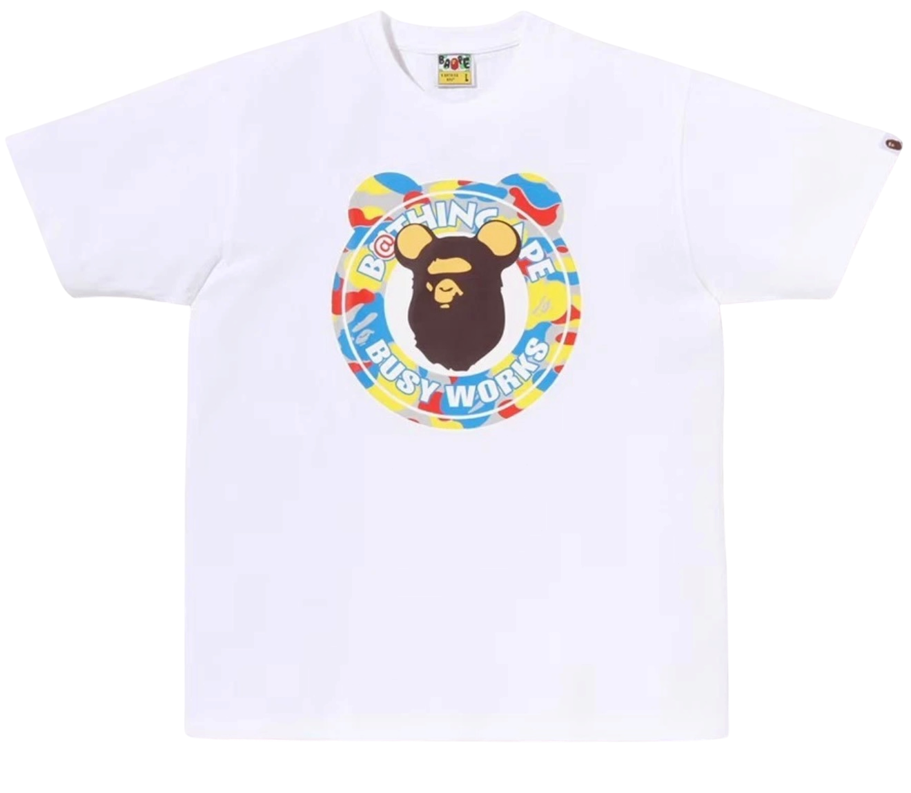 BAPE x Medicom Toy Busy Works Tee White, Size: L