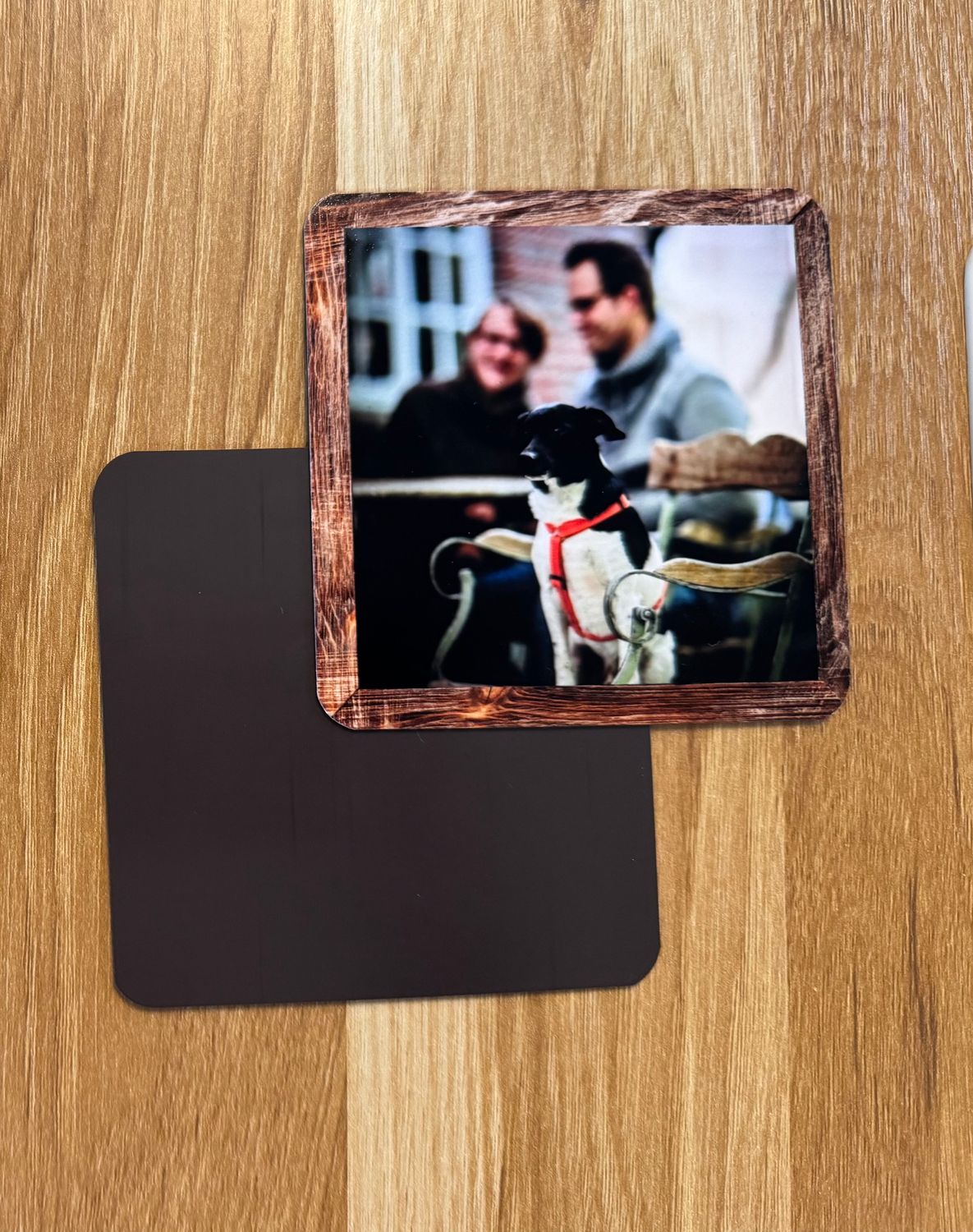 6 Flexi - Fotomagnete mit Rahmen 9,5 x 9,5 cm