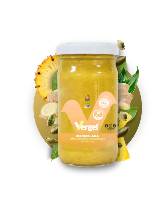 Mermelada Piña Jengibre y Cardamomo