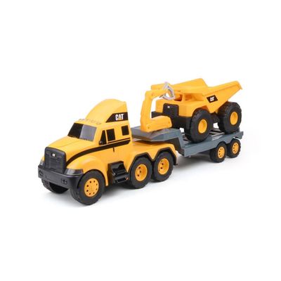 82739 Cat Heavy Movers - Flatbed Truck w/ Dump Truck