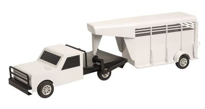 Little Buster - Gooseneck Stock Trailer White
