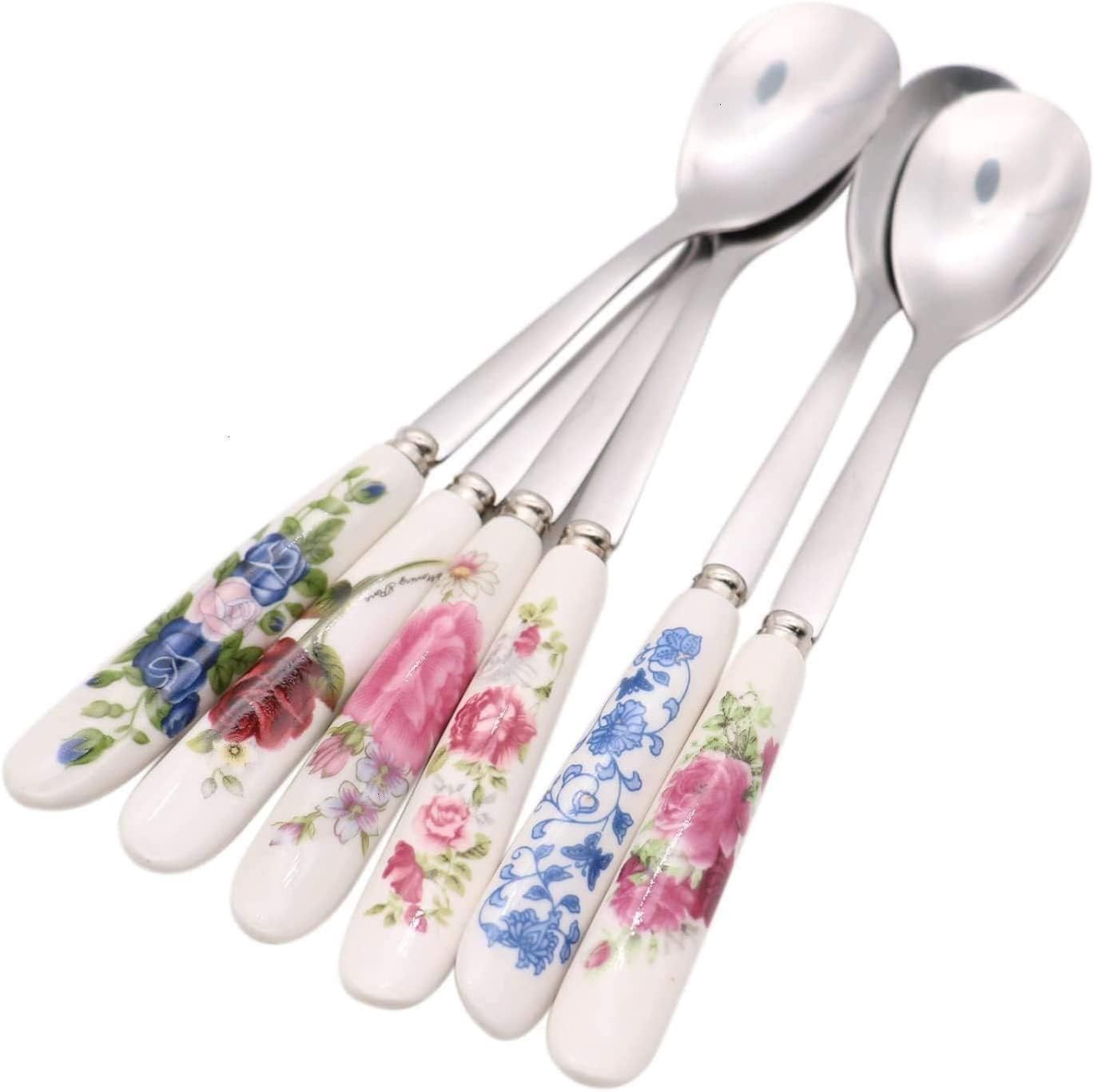 Ceramic Flower Tea Spoon