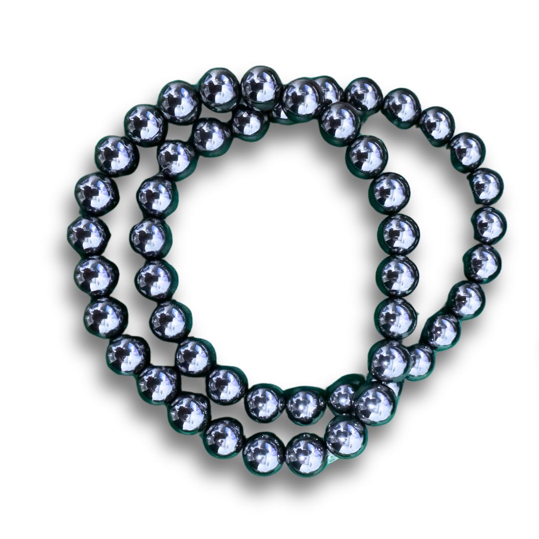 Shungite Elite Beaded Bracelet, Size: 6mm
