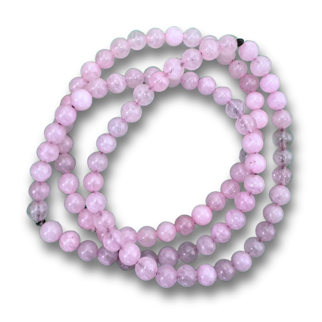 Rose Quartz Beaded Bracelet, Size: 6mm
