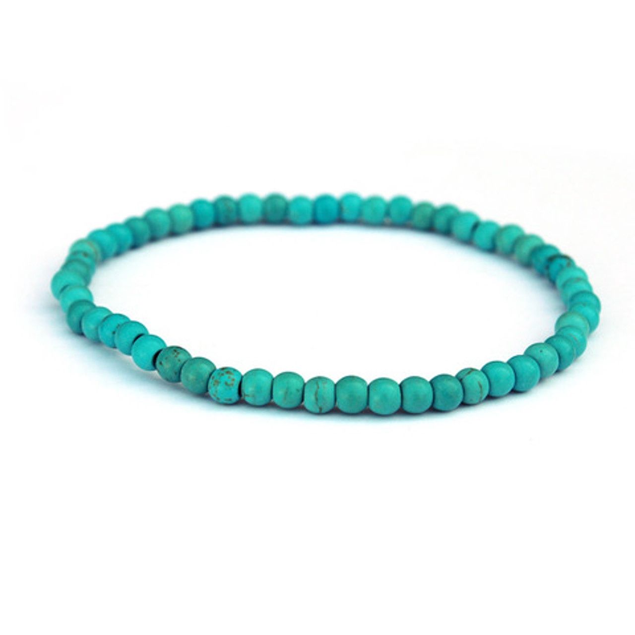 Turquoise Howlite Beaded Bracelet