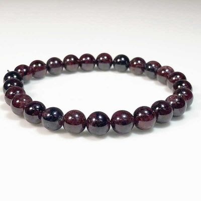 Garnet Beaded Bracelet