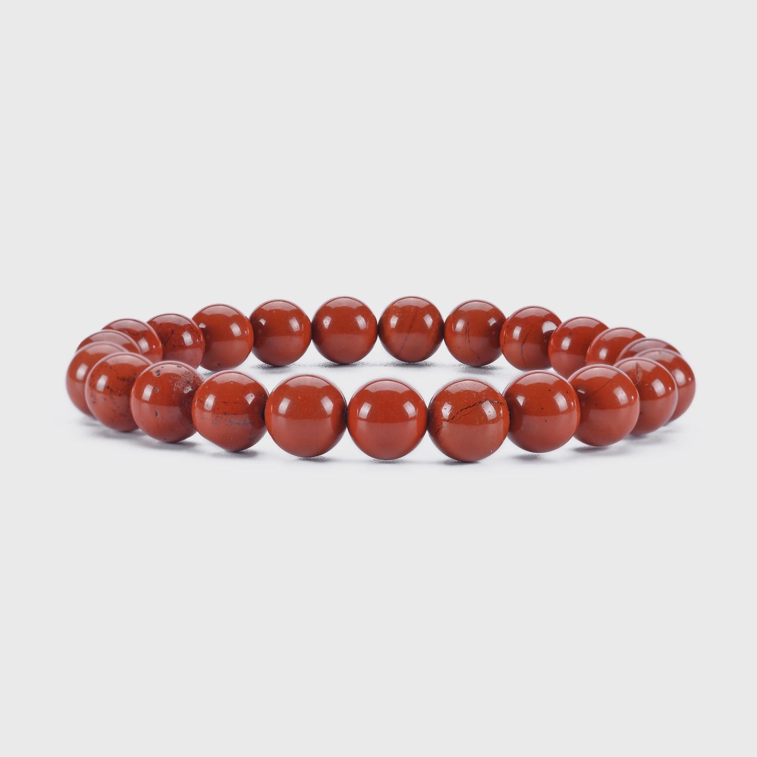 Red Jasper Beaded Bracelet