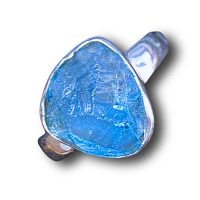 Neon Blue Apatite Sterling Silver Ring (6)