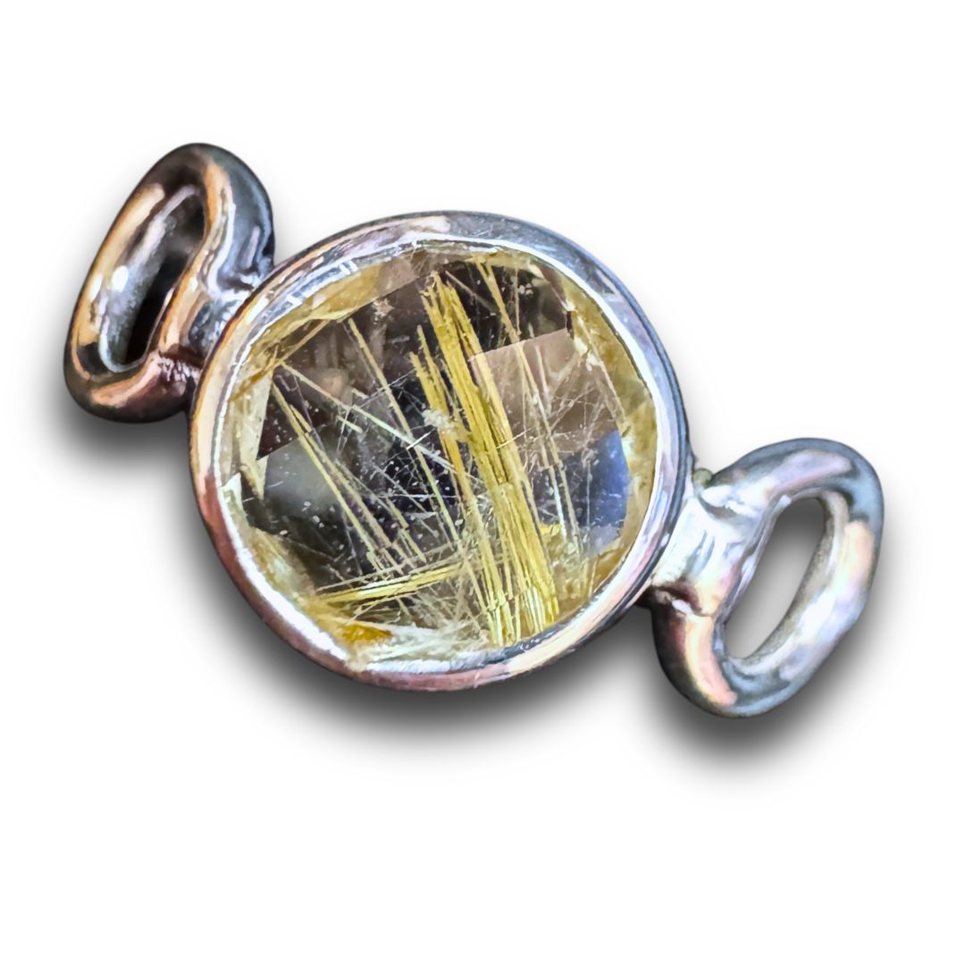 Golden Rutile Sterling Silver Trinity Ring (9)