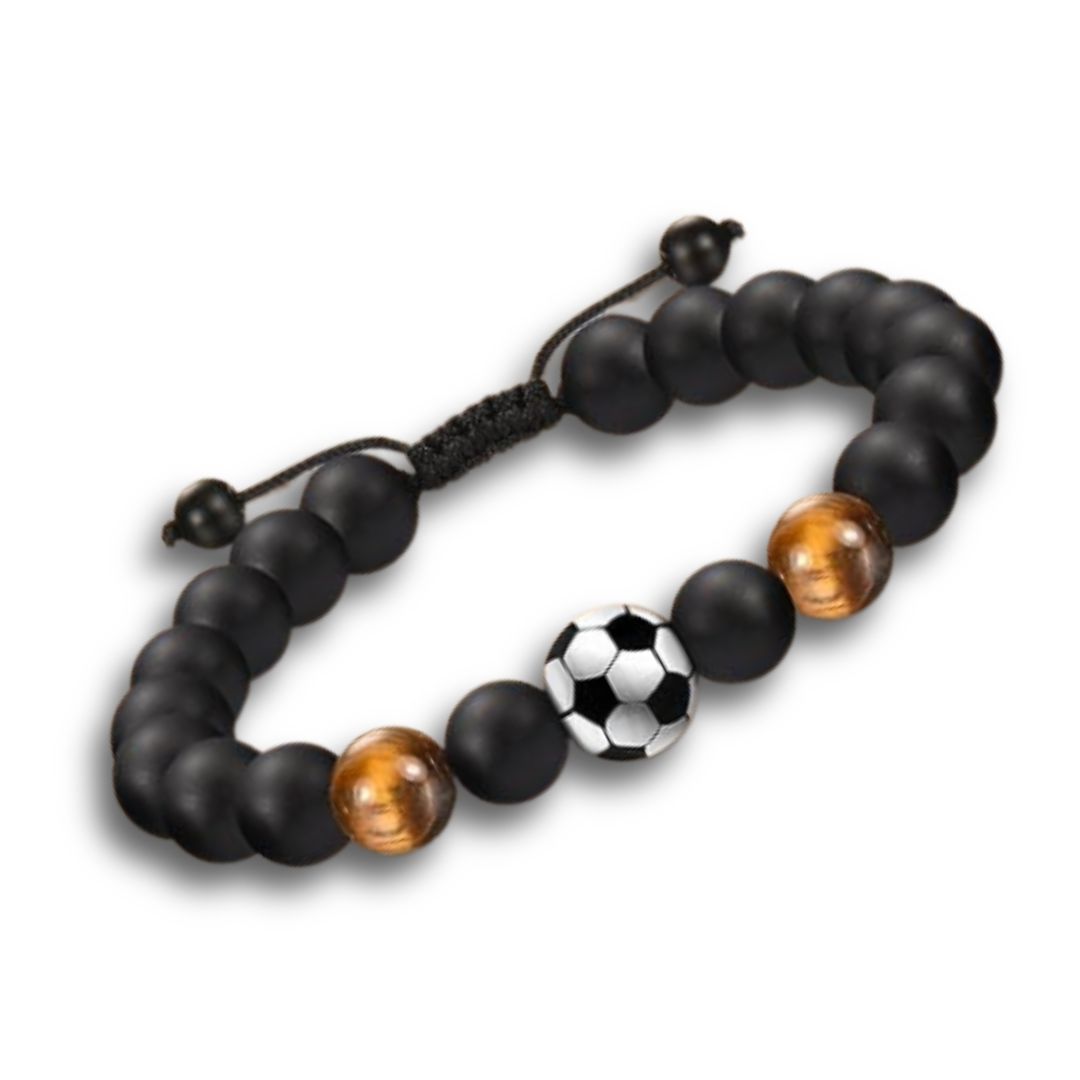 Sports Themed Crystal Beaded Bracelet, Type: Soccer