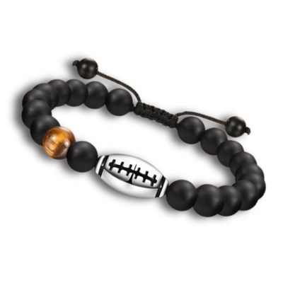 Sports Themed Crystal Beaded Bracelet