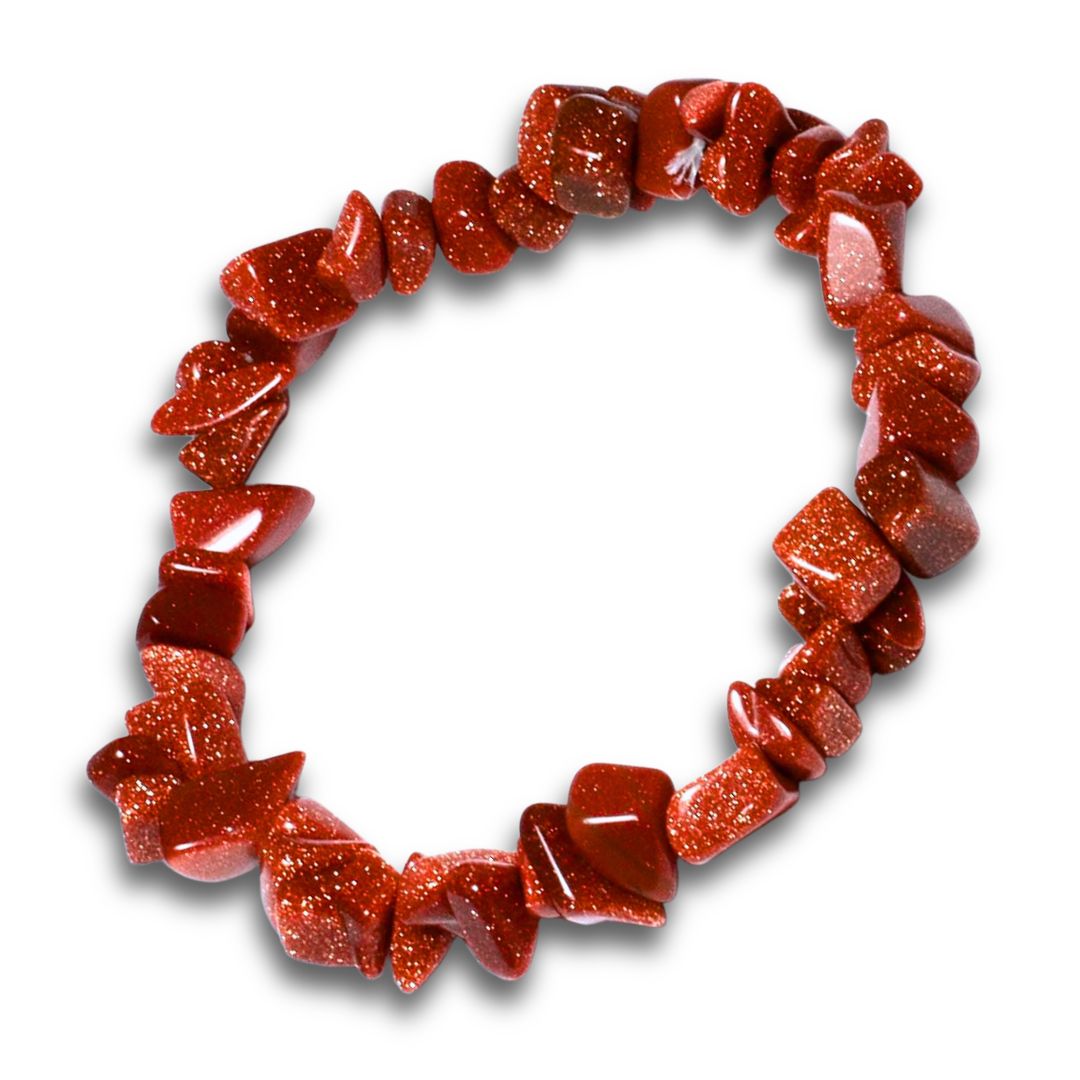 Goldstone Crystal Chip Bracelet