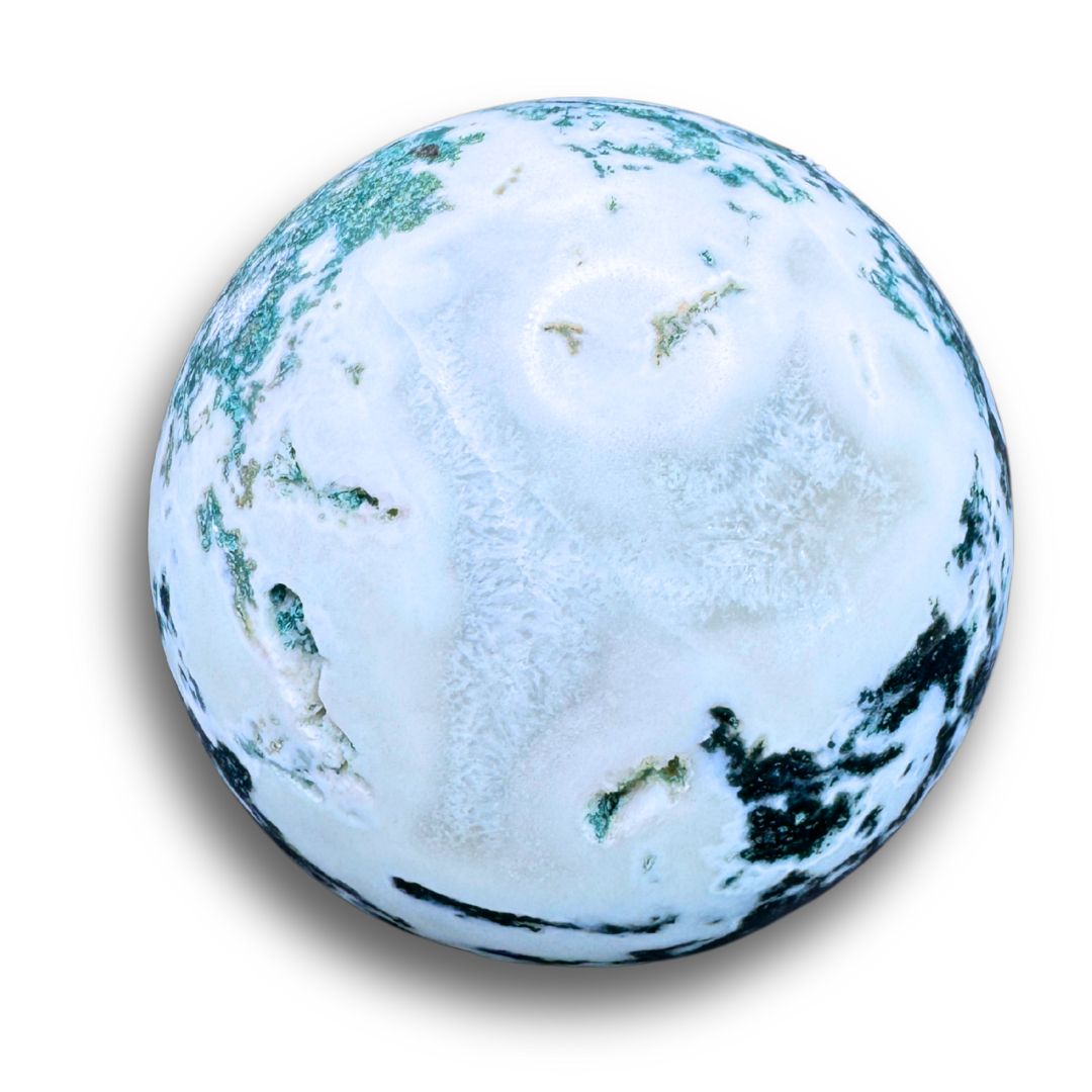 Tree Agate Sphere (516  gm)