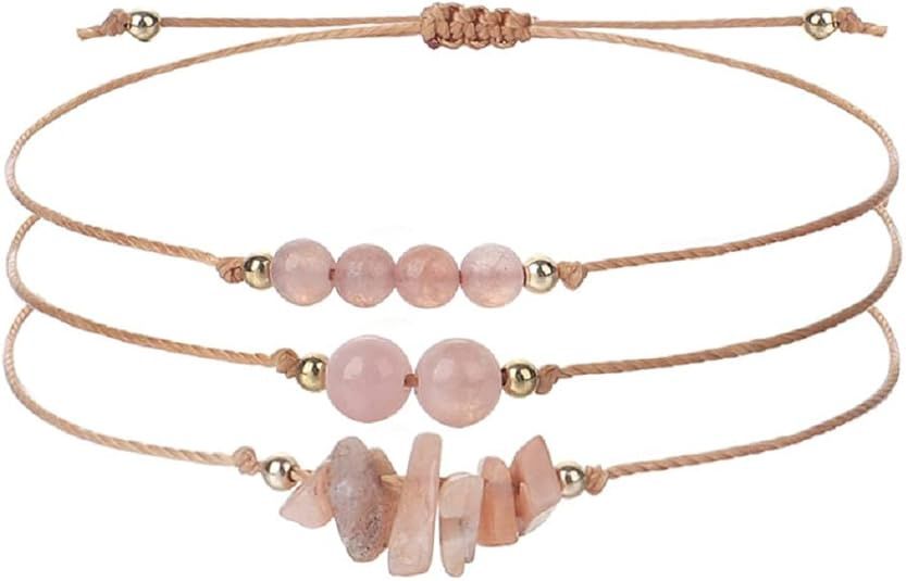 Sunstone Tie Bracelets 3pc Set