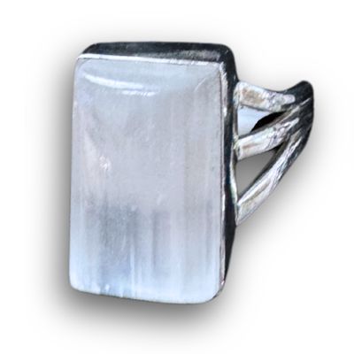 Selenite Sterling Silver Ring (7)
