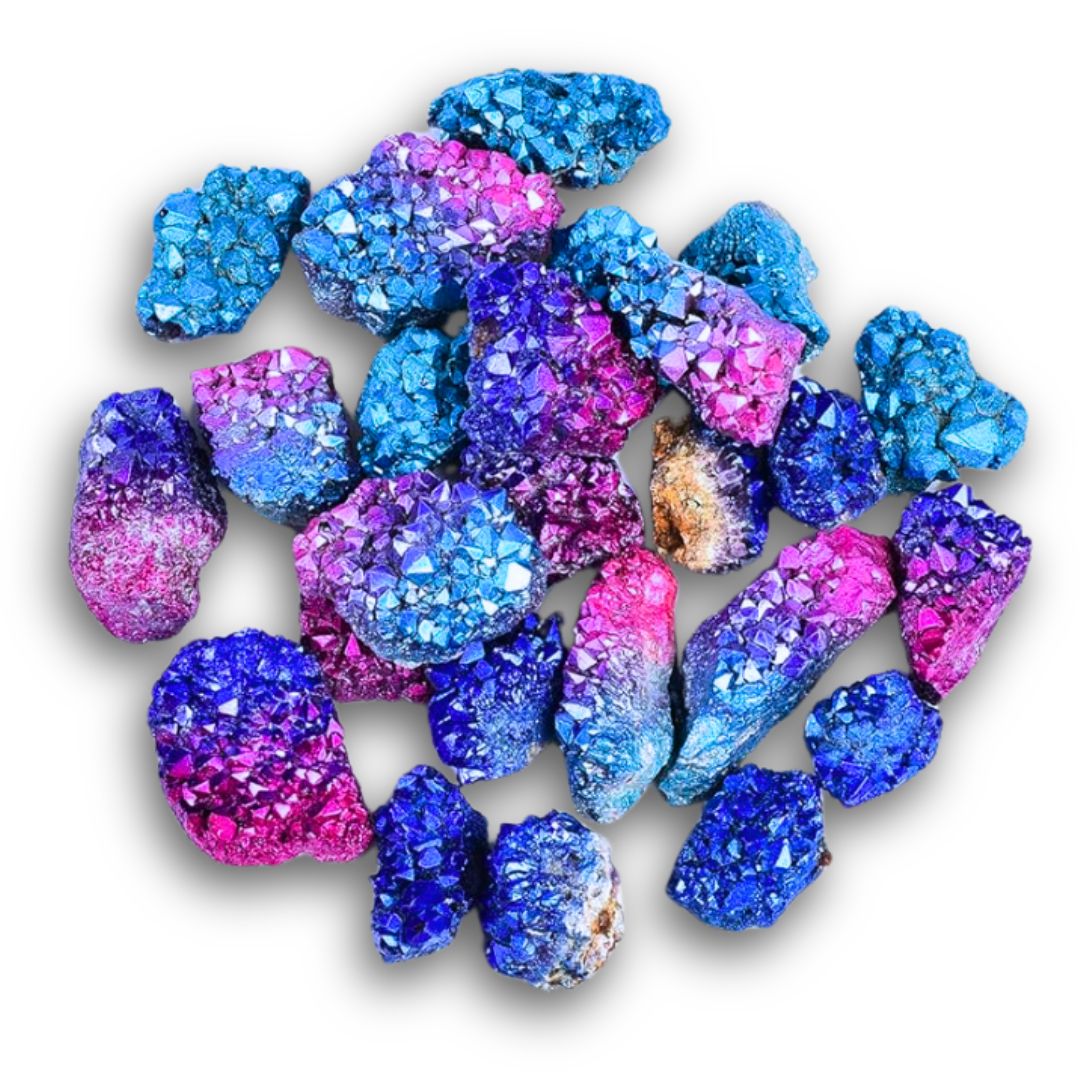 Electroplated Amethyst Clusters