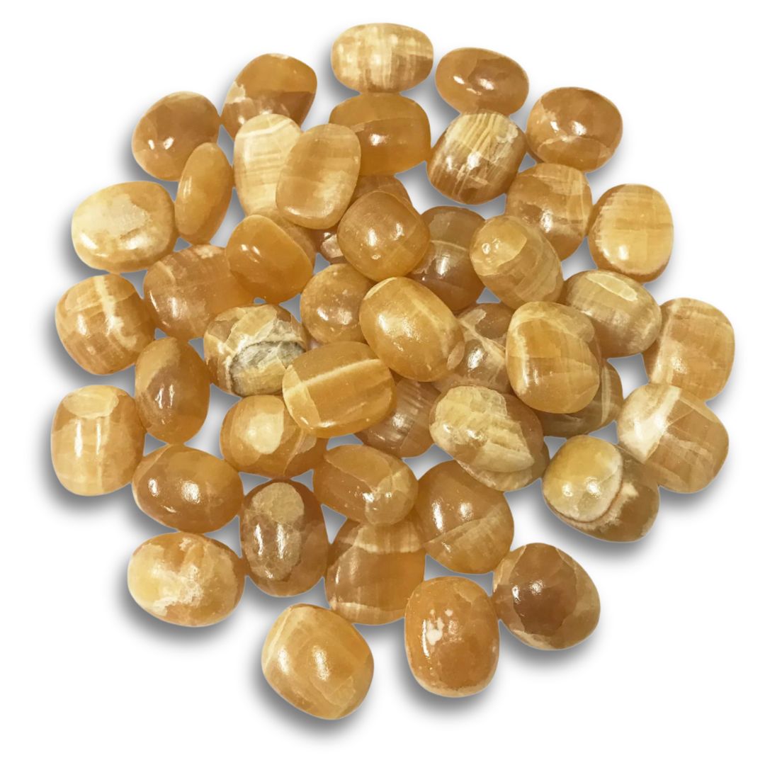 Honey Calcite Polished Stones