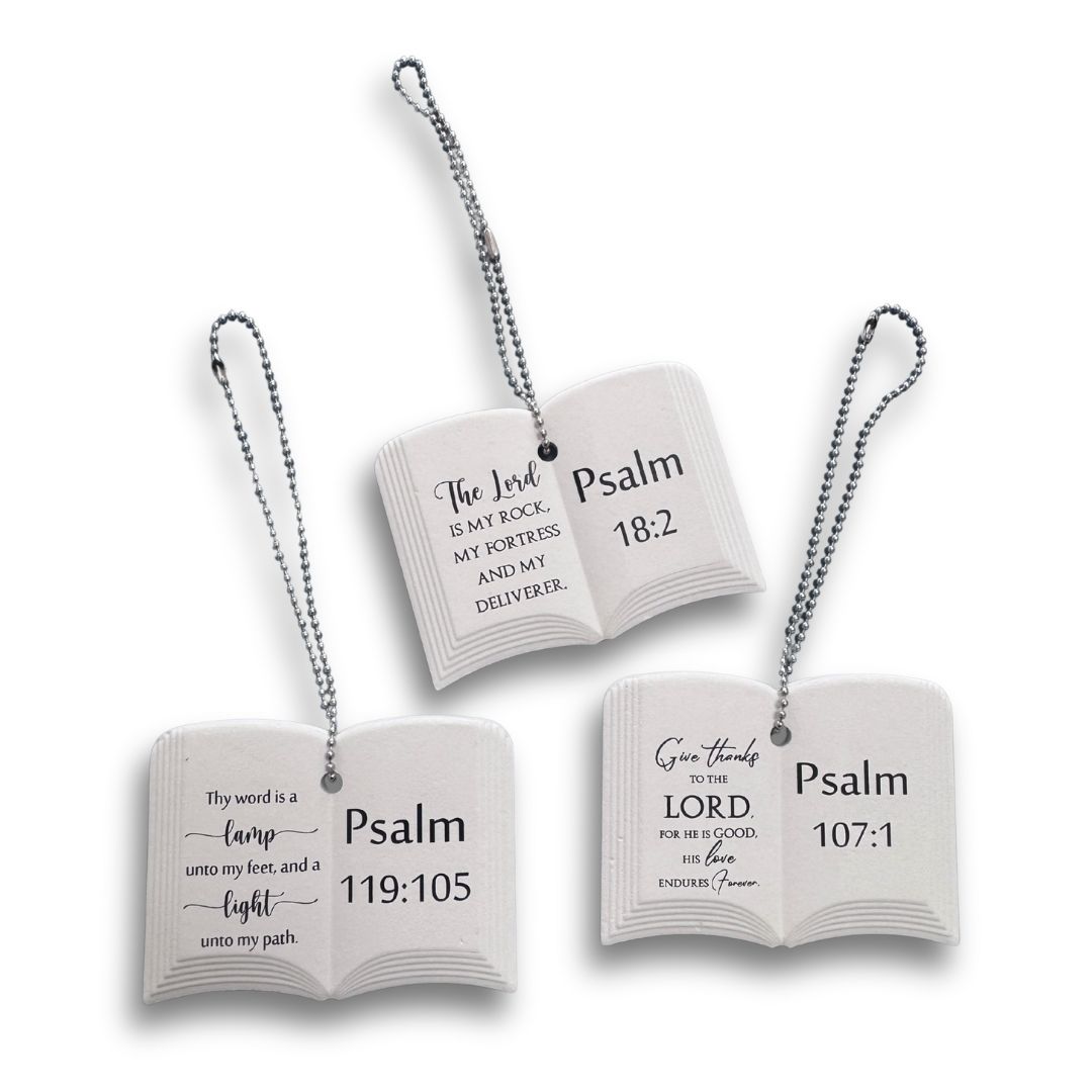 Ceramic Bible Verse Ornaments