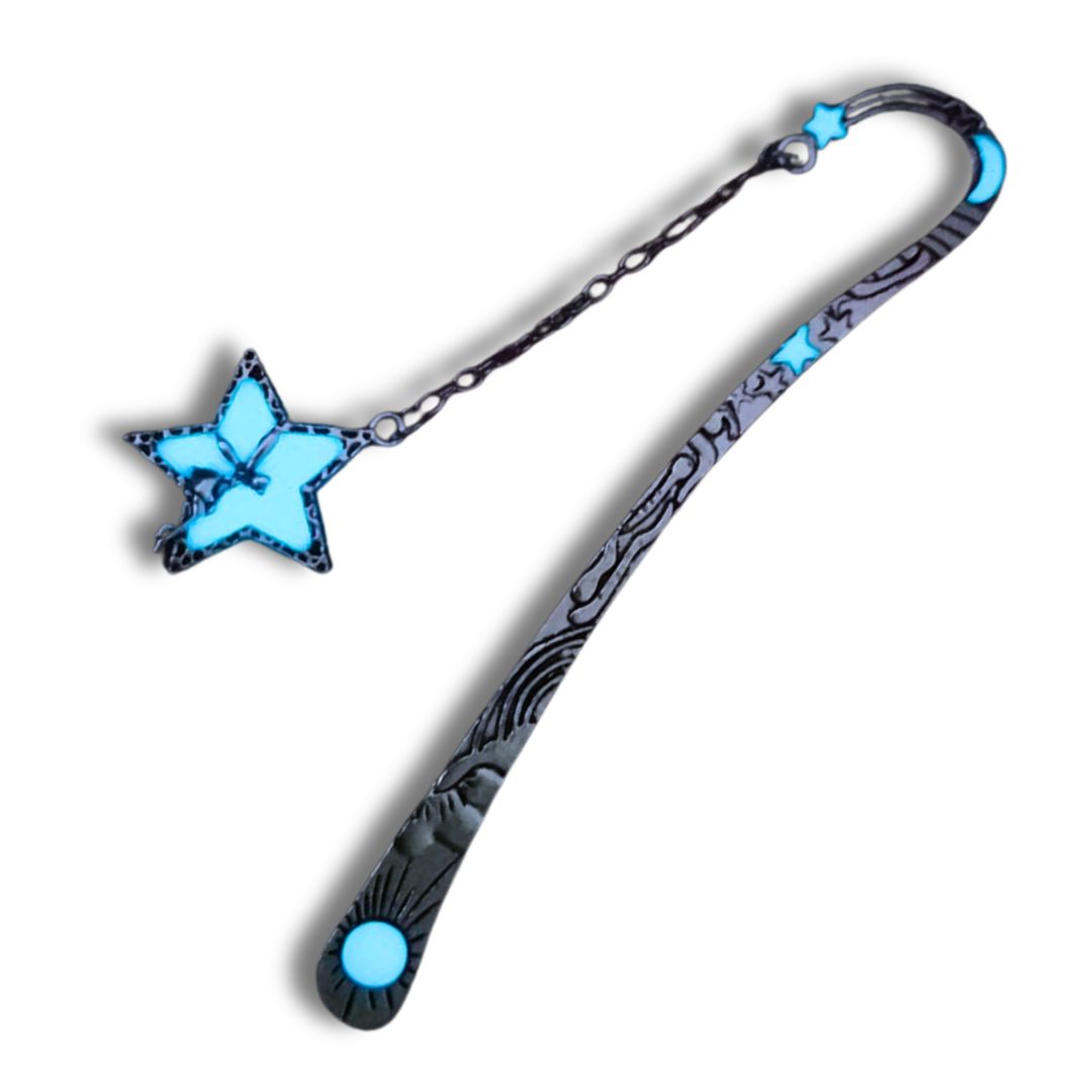 Metal Star Bookmark Glow in The Dark