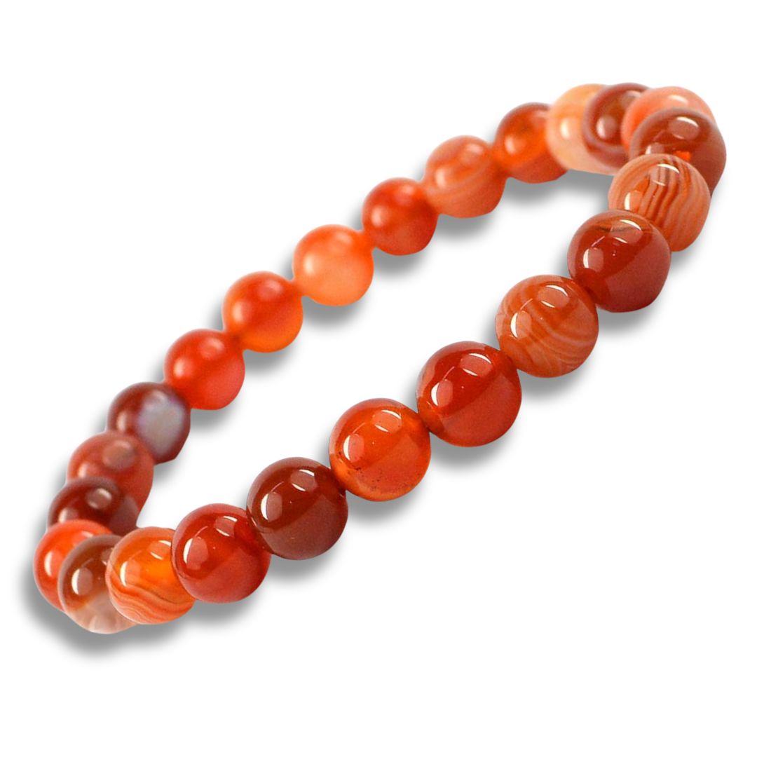 Carnelian Beaded Bracelet