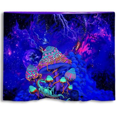 Mushroom Blacklight Tapestry (59"x39")