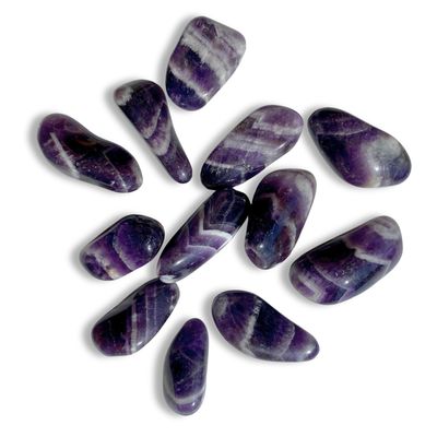 Chevron Amethyst Polished Stones
