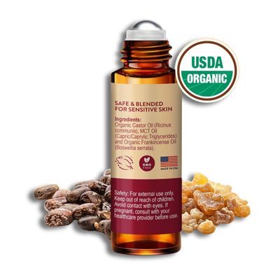 UpNature Organic Castor Oil and Frankincense Roll On